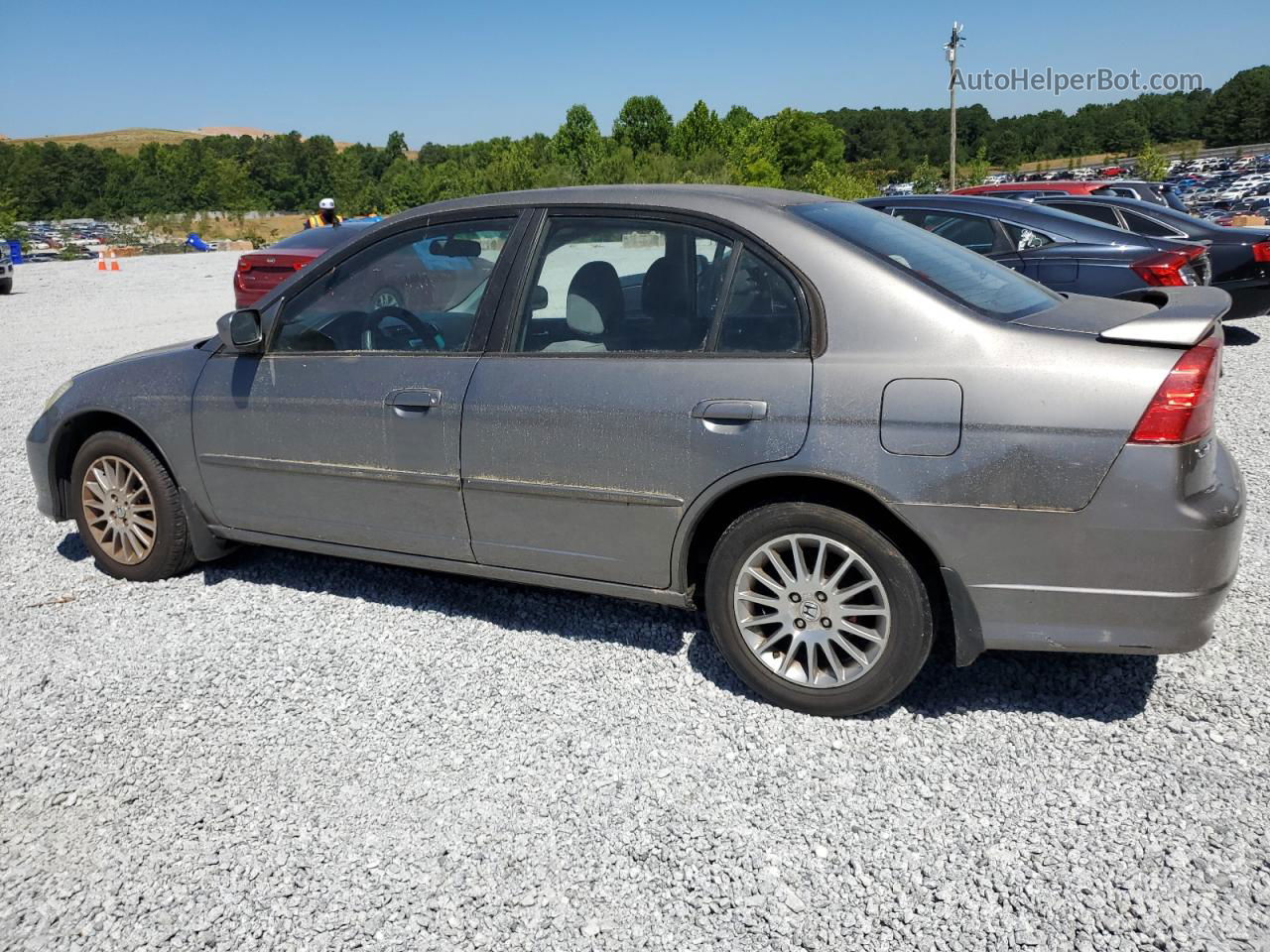 2005 Honda Civic Ex Gray vin: 2HGES26775H597443