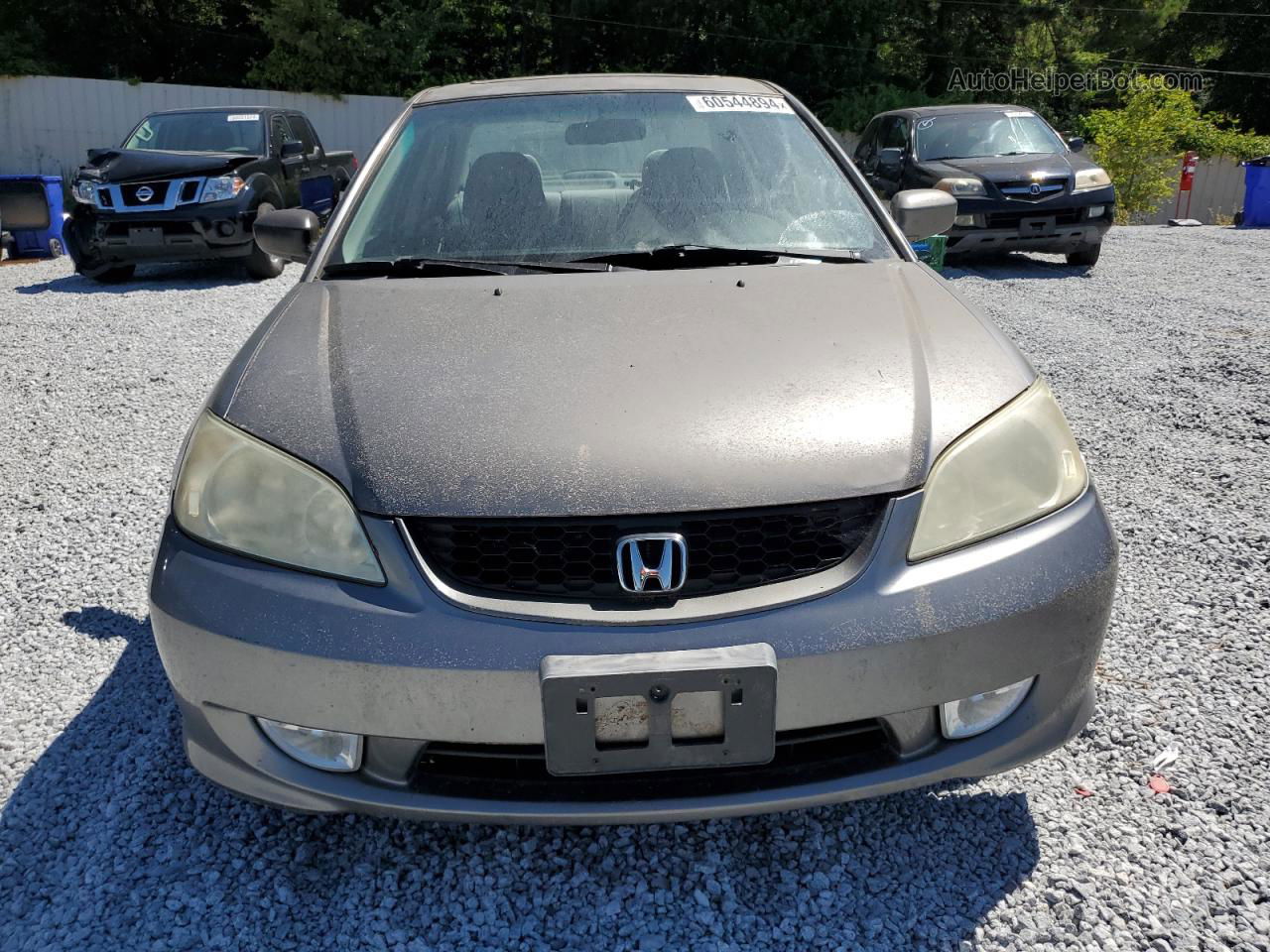 2005 Honda Civic Ex Gray vin: 2HGES26775H597443