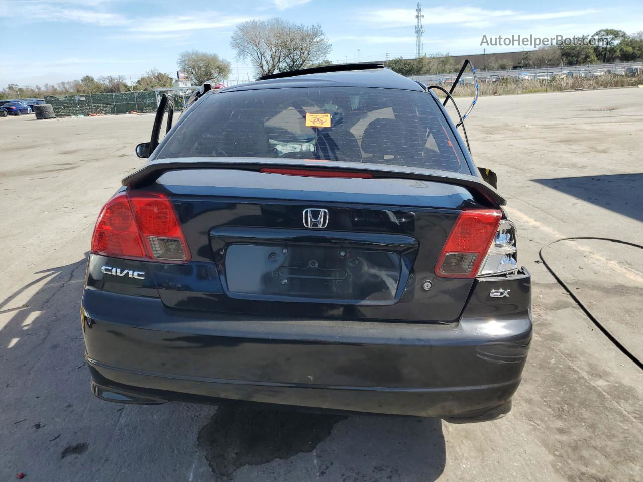 2004 Honda Civic Ex Black vin: 2HGES26784H560402