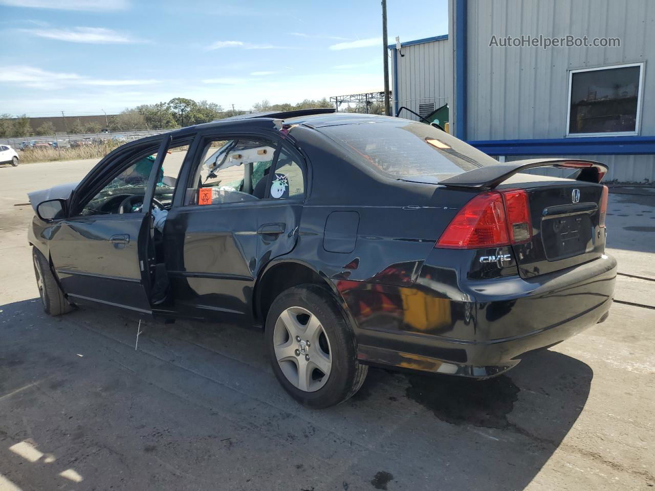 2004 Honda Civic Ex Black vin: 2HGES26784H560402