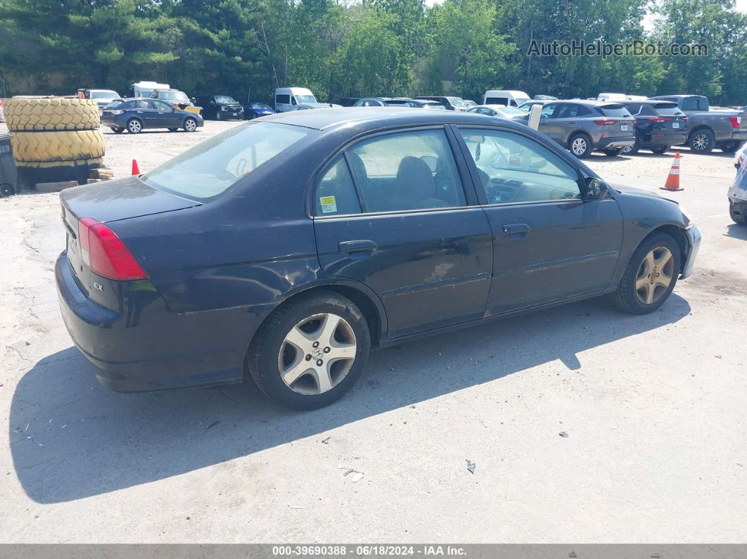 2004 Honda Civic Ex Black vin: 2HGES26794H563194