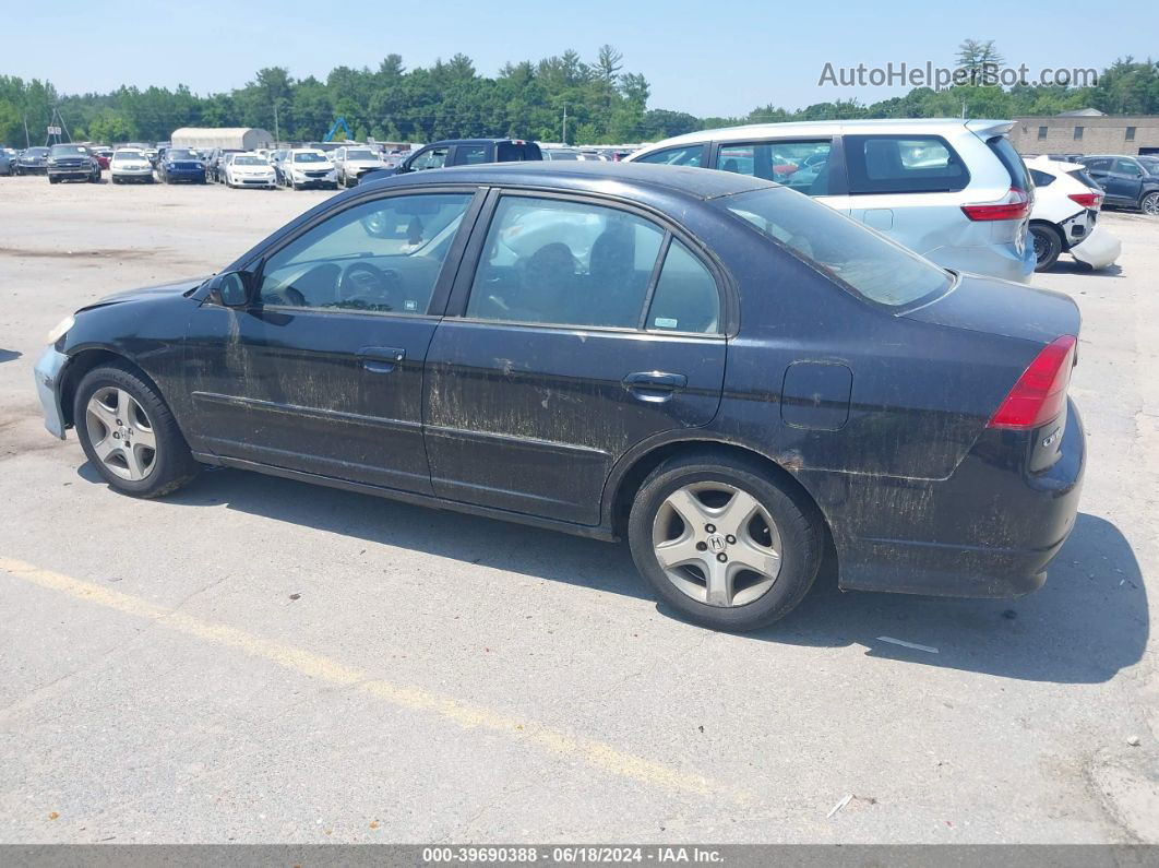 2004 Honda Civic Ex Черный vin: 2HGES26794H563194