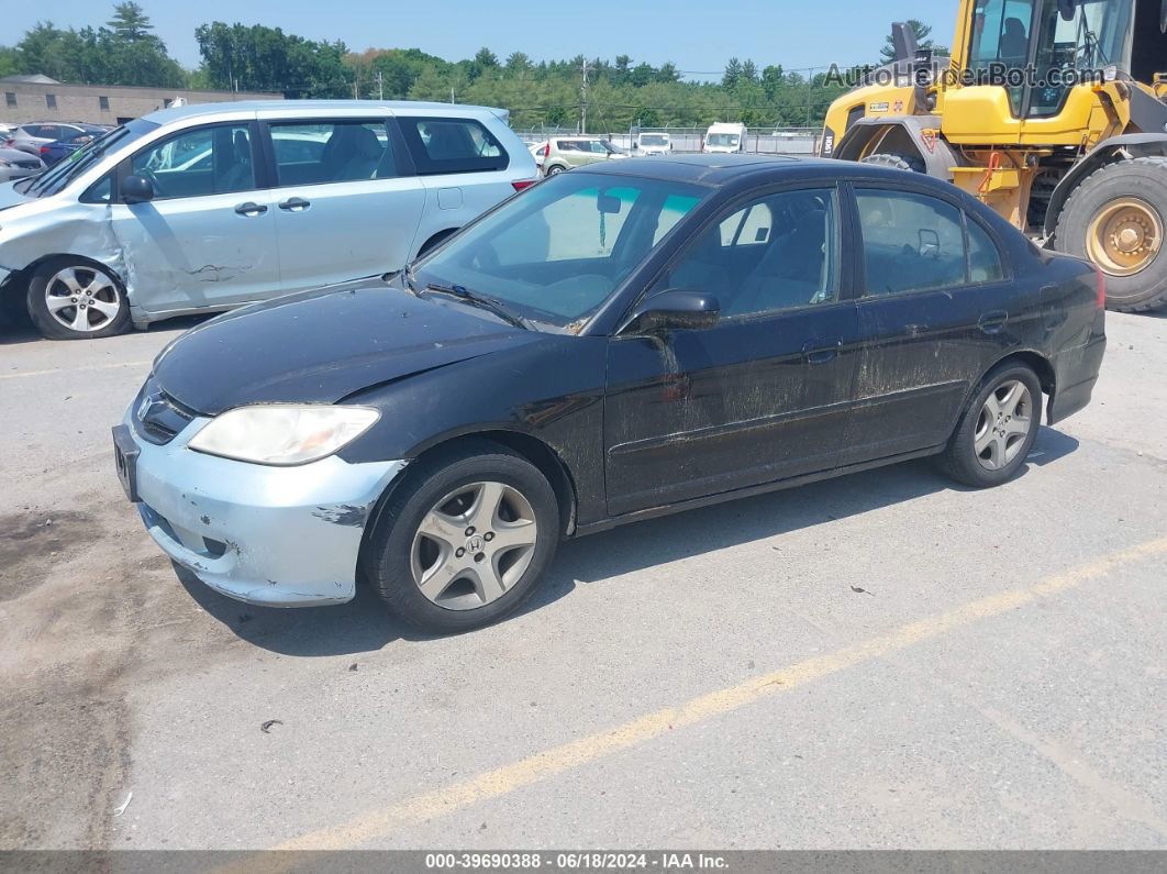 2004 Honda Civic Ex Черный vin: 2HGES26794H563194