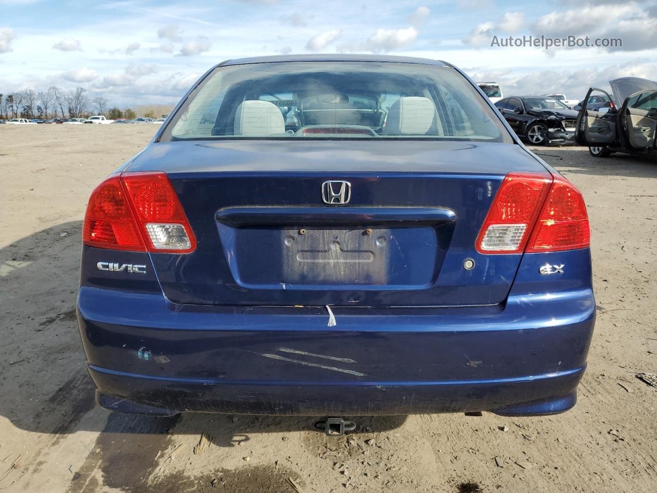 2004 Honda Civic Ex Blue vin: 2HGES26794H569142