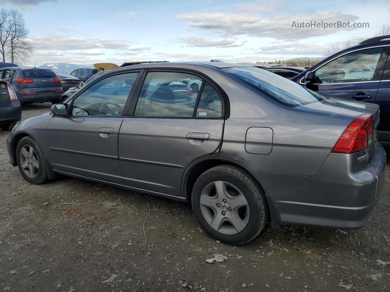 2004 Honda Civic Ex Gray vin: 2HGES26794H581193