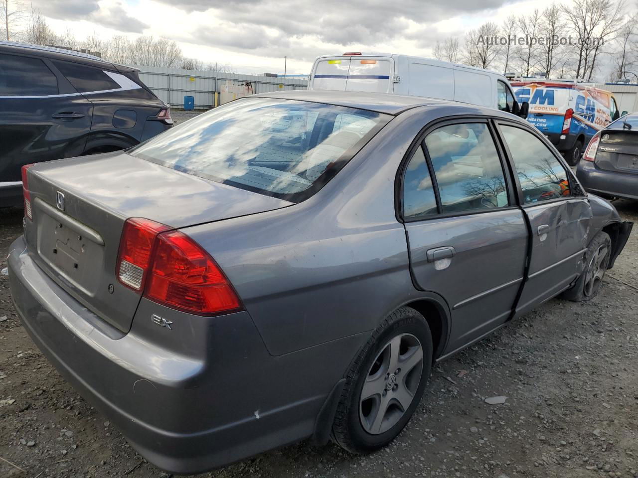 2004 Honda Civic Ex Gray vin: 2HGES26794H581193