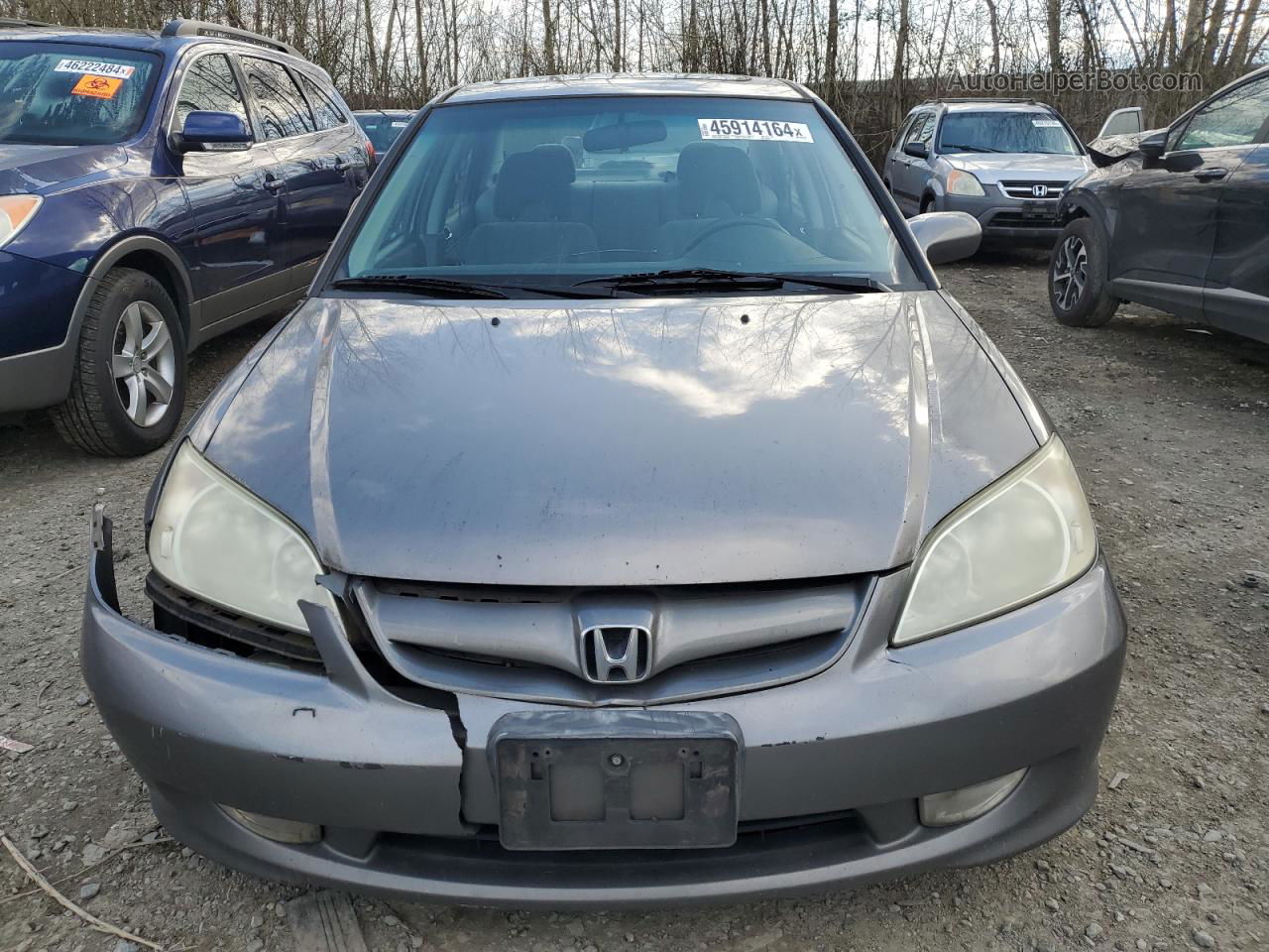 2004 Honda Civic Ex Gray vin: 2HGES26794H581193