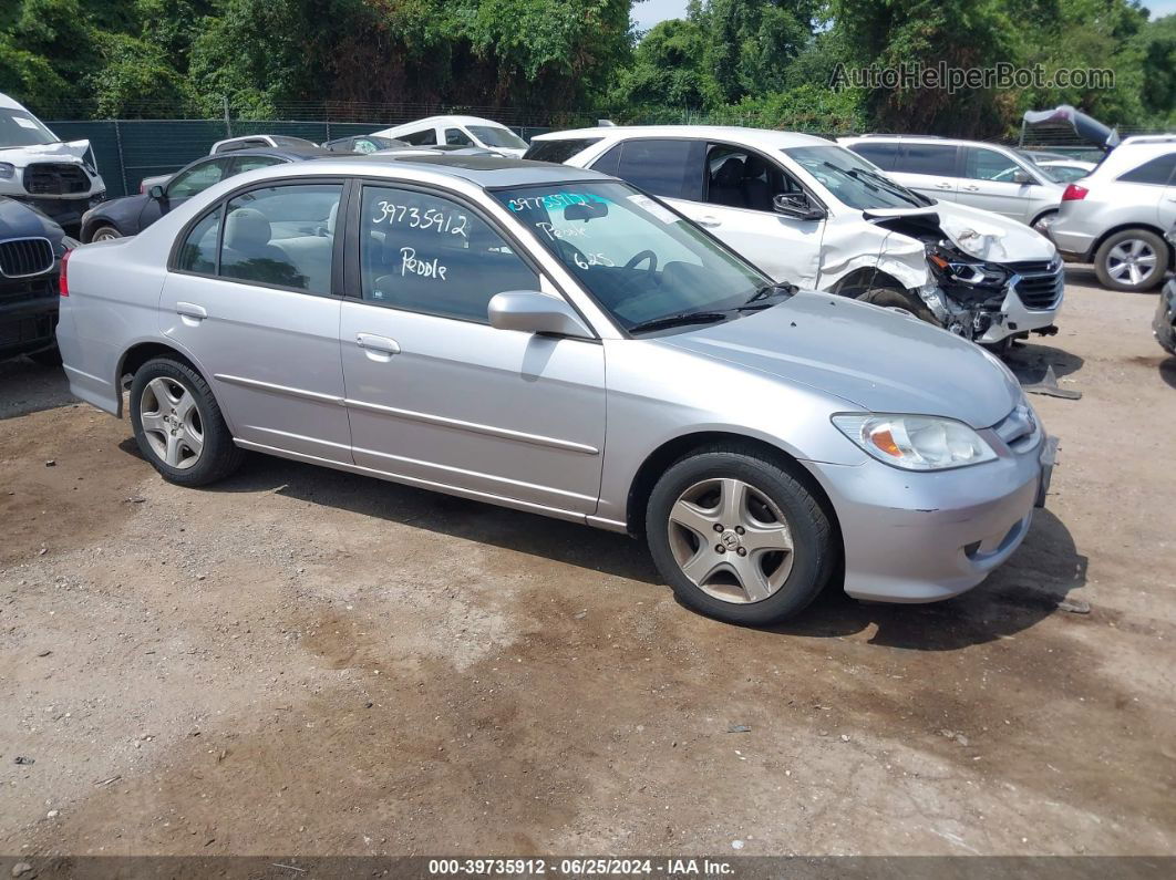 2004 Honda Civic Ex Silver vin: 2HGES26794H598463