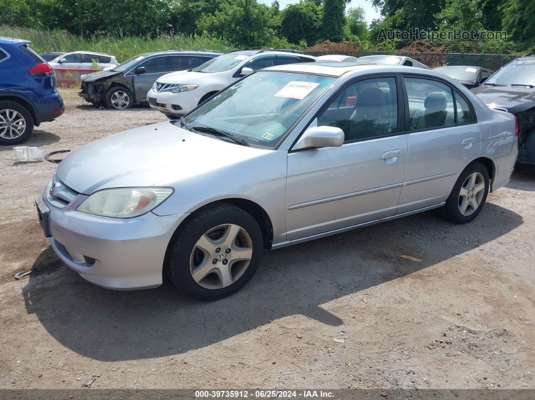 2004 Honda Civic Ex Silver vin: 2HGES26794H598463