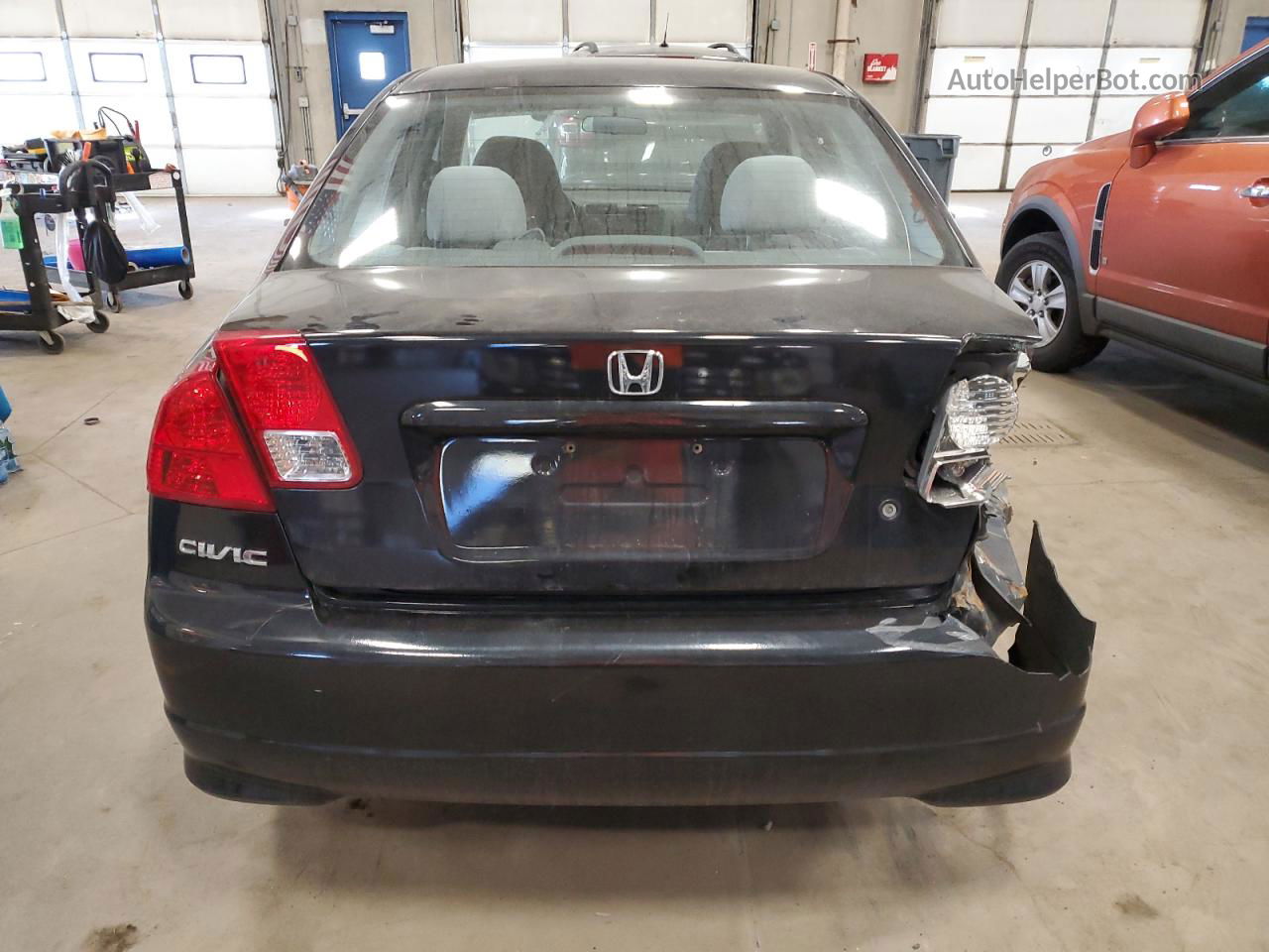 2004 Honda Civic Ex Black vin: 2HGES26794H608621