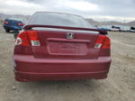 2005 Honda Civic Ex Maroon vin: 2HGES26795H595290