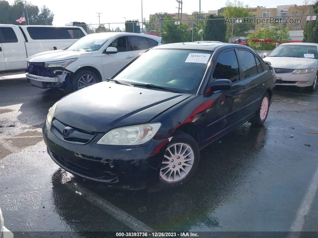 2005 Honda Civic Ex Black vin: 2HGES26795H611844