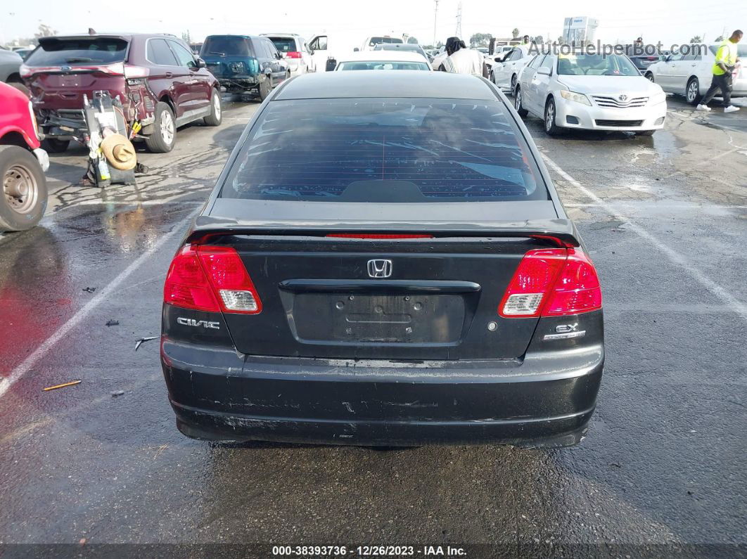 2005 Honda Civic Ex Black vin: 2HGES26795H611844