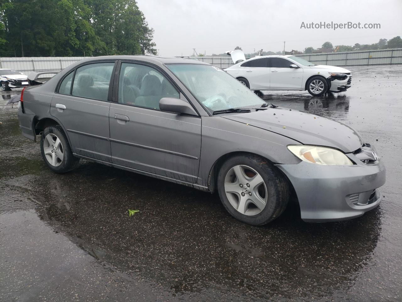 2004 Honda Civic Ex Gray vin: 2HGES267X4H528065