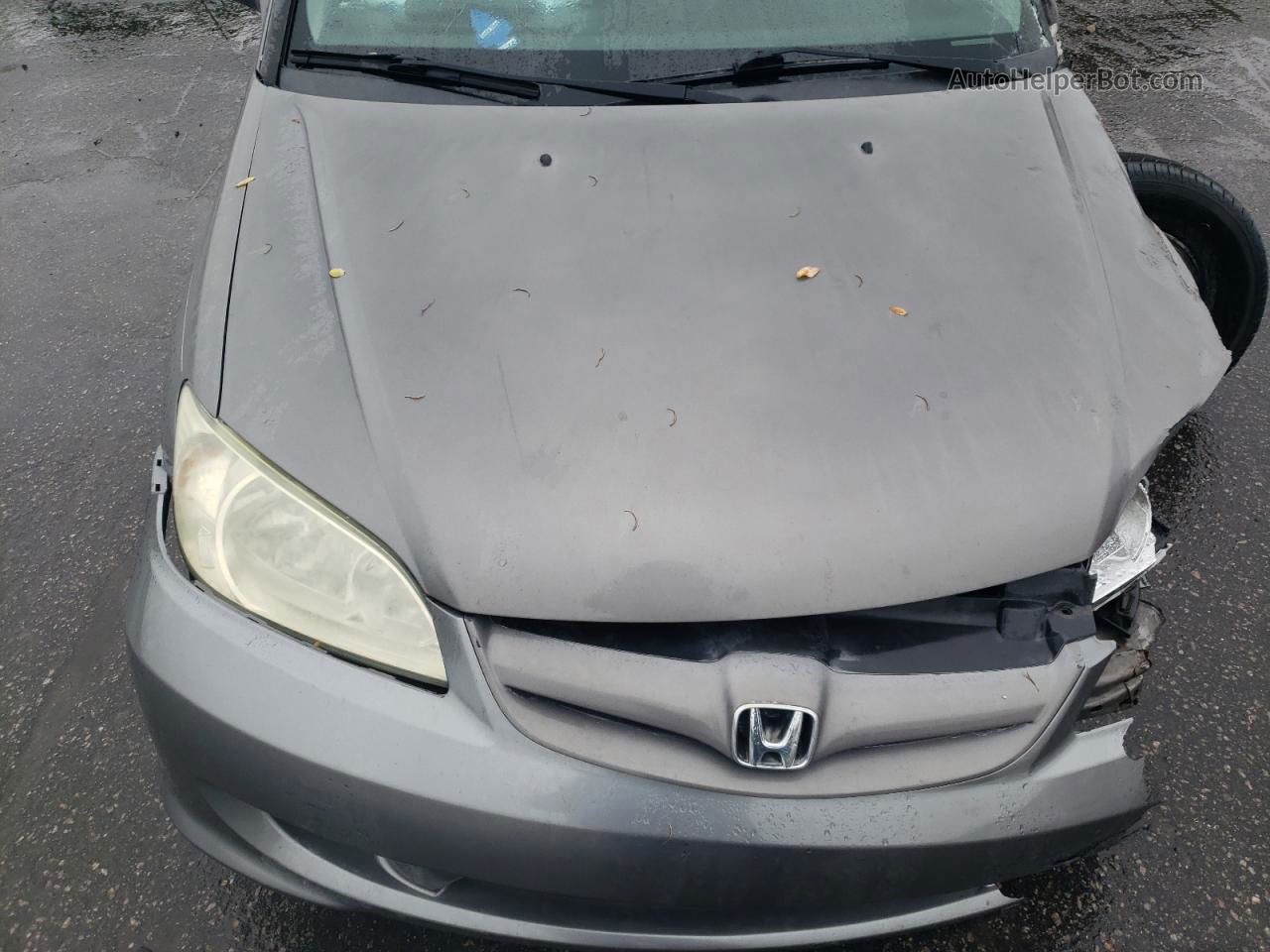 2004 Honda Civic Ex Gray vin: 2HGES267X4H528065