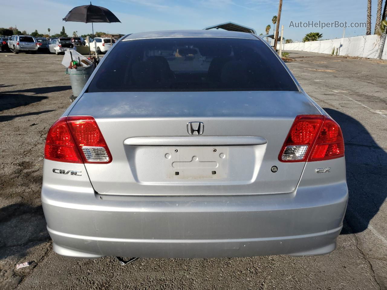 2004 Honda Civic Ex Silver vin: 2HGES267X4H632779