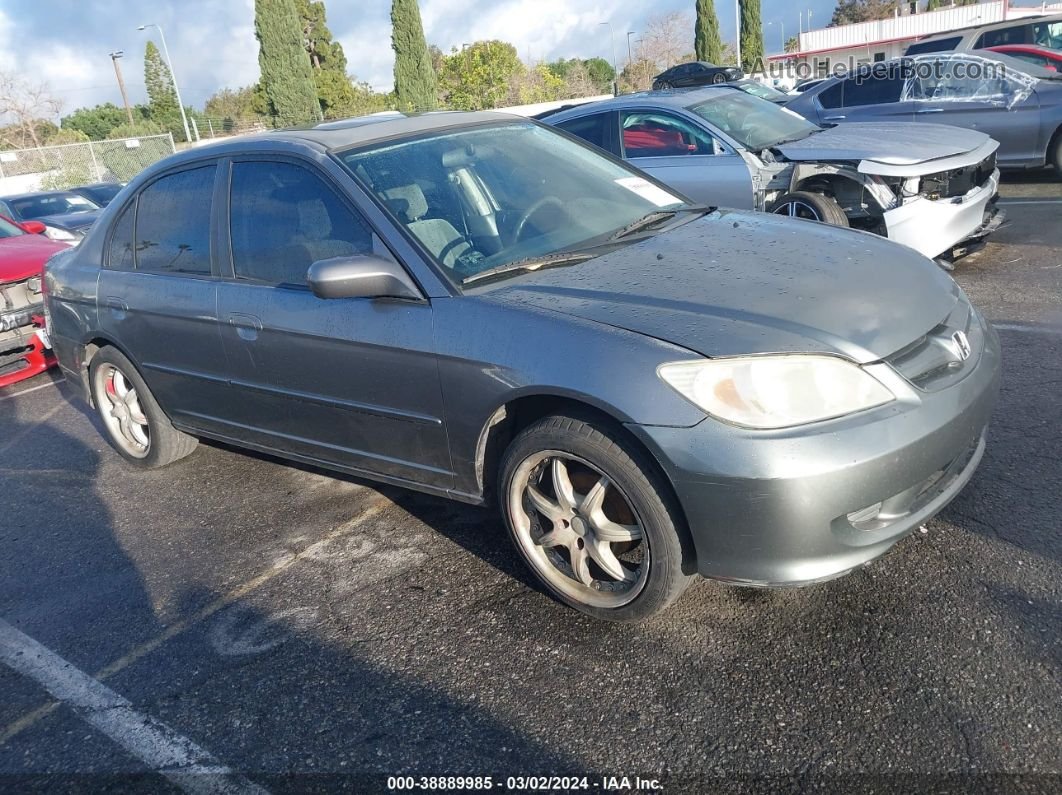 2004 Honda Civic Ex Gray vin: 2HGES26814H637765