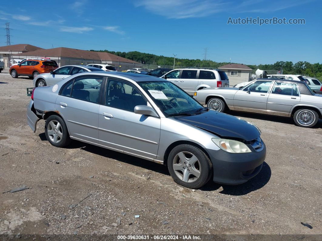 2005 Honda Civic Ex Серебряный vin: 2HGES26815H524433