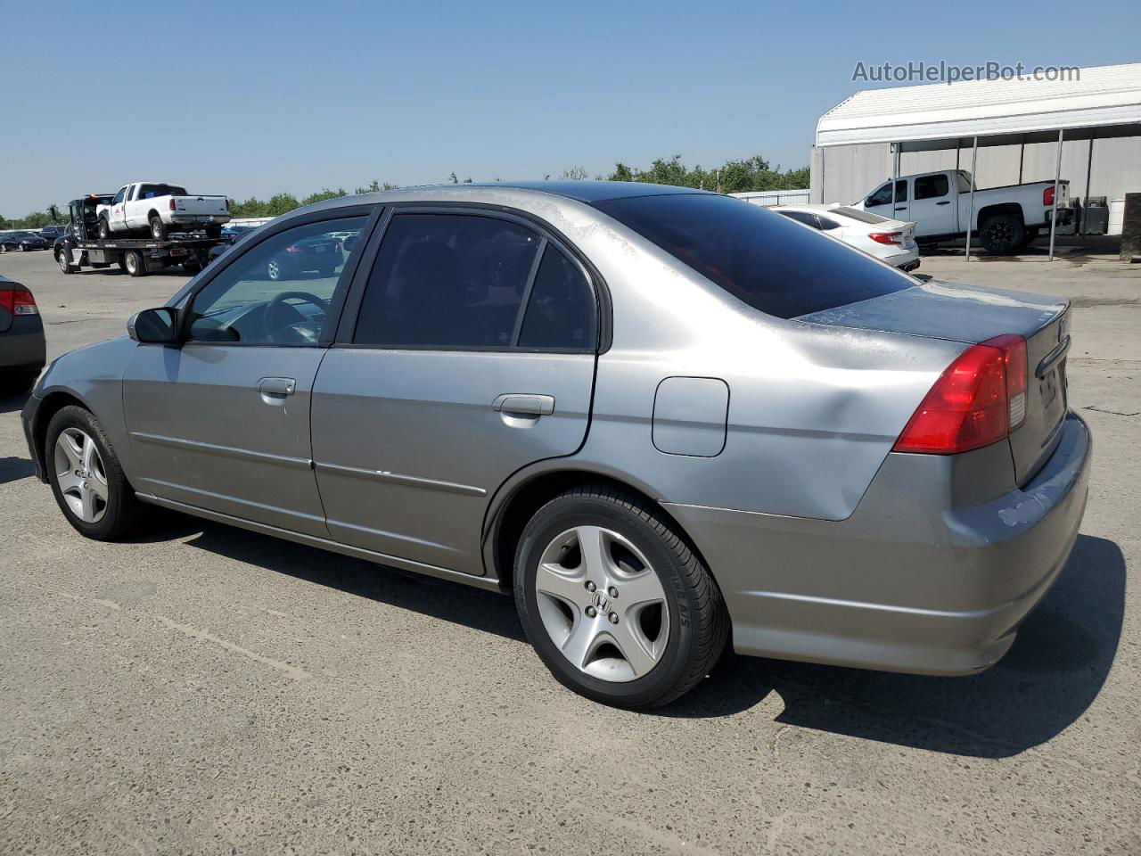 2005 Honda Civic Ex Gray vin: 2HGES26875H553855