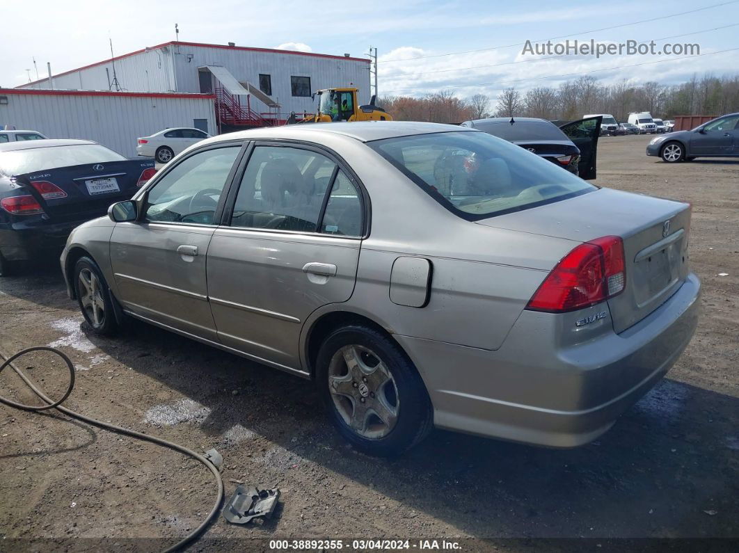 2004 Honda Civic Ex Beige vin: 2HGES26884H629274