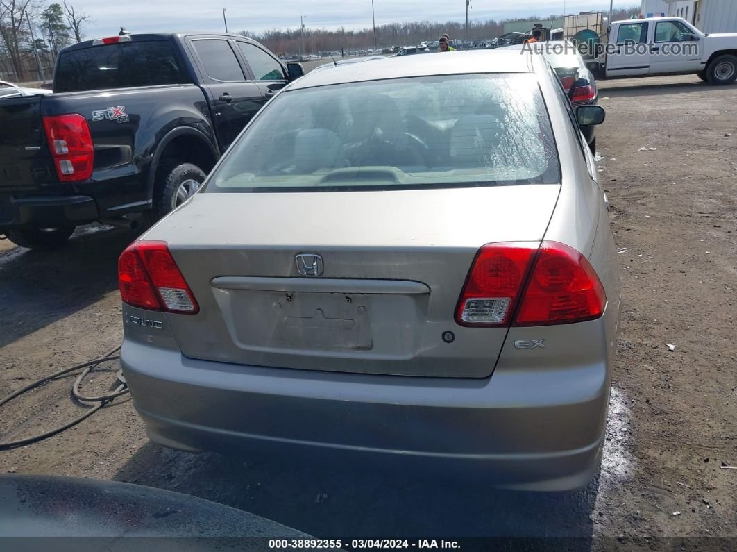 2004 Honda Civic Ex Beige vin: 2HGES26884H629274