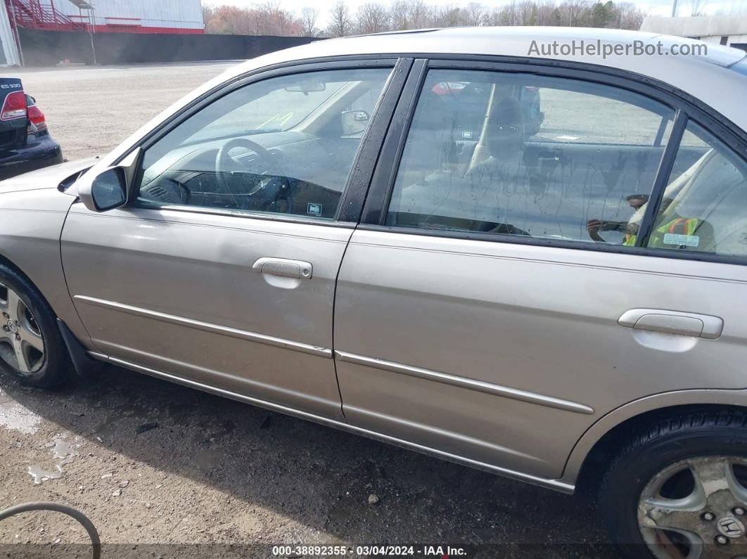 2004 Honda Civic Ex Beige vin: 2HGES26884H629274