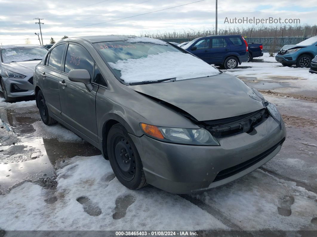 2008 Honda Civic Lx Brown vin: 2HGFA15508H329615