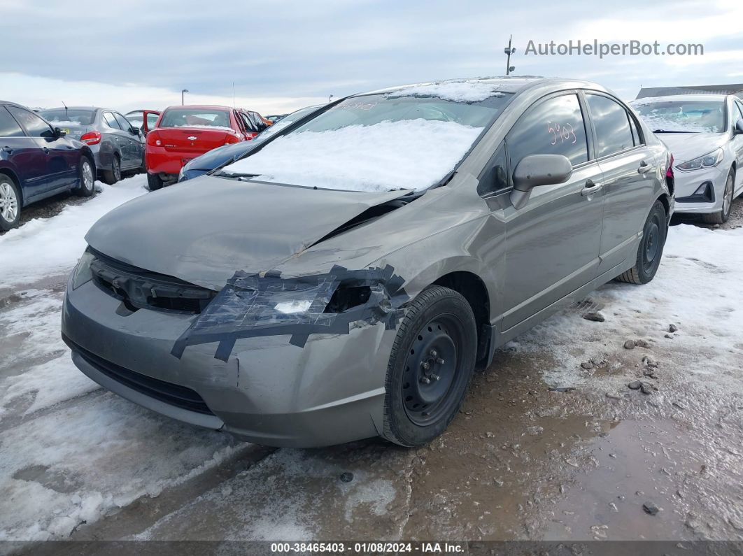 2008 Honda Civic Lx Brown vin: 2HGFA15508H329615