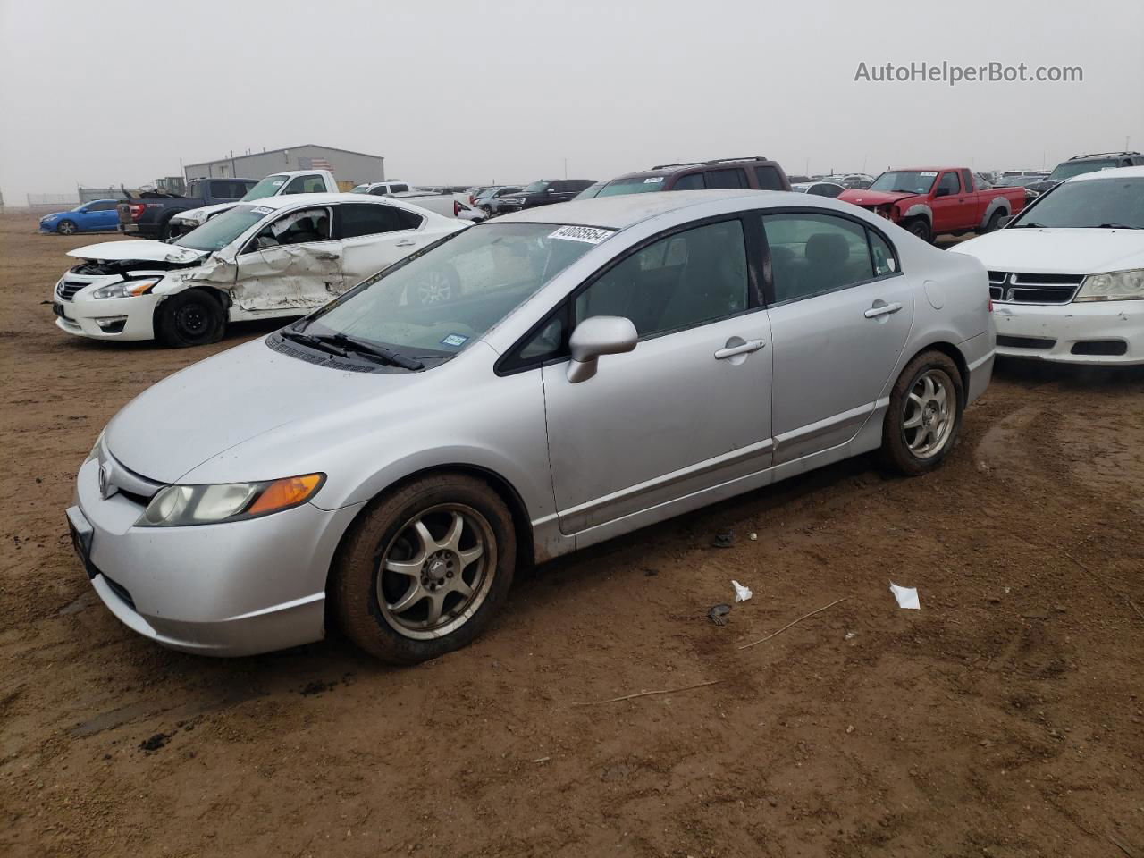 2008 Honda Civic Lx Silver vin: 2HGFA15528H528097