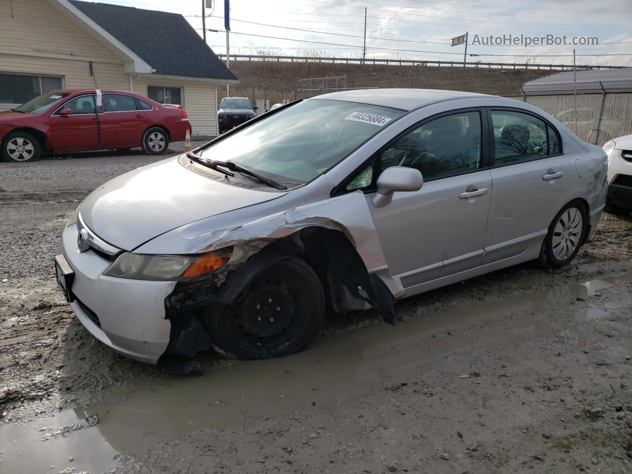 2008 Honda Civic Lx Silver vin: 2HGFA15538H337725