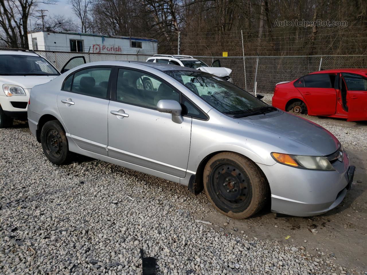 2008 Honda Civic Lx Silver vin: 2HGFA15538H337725