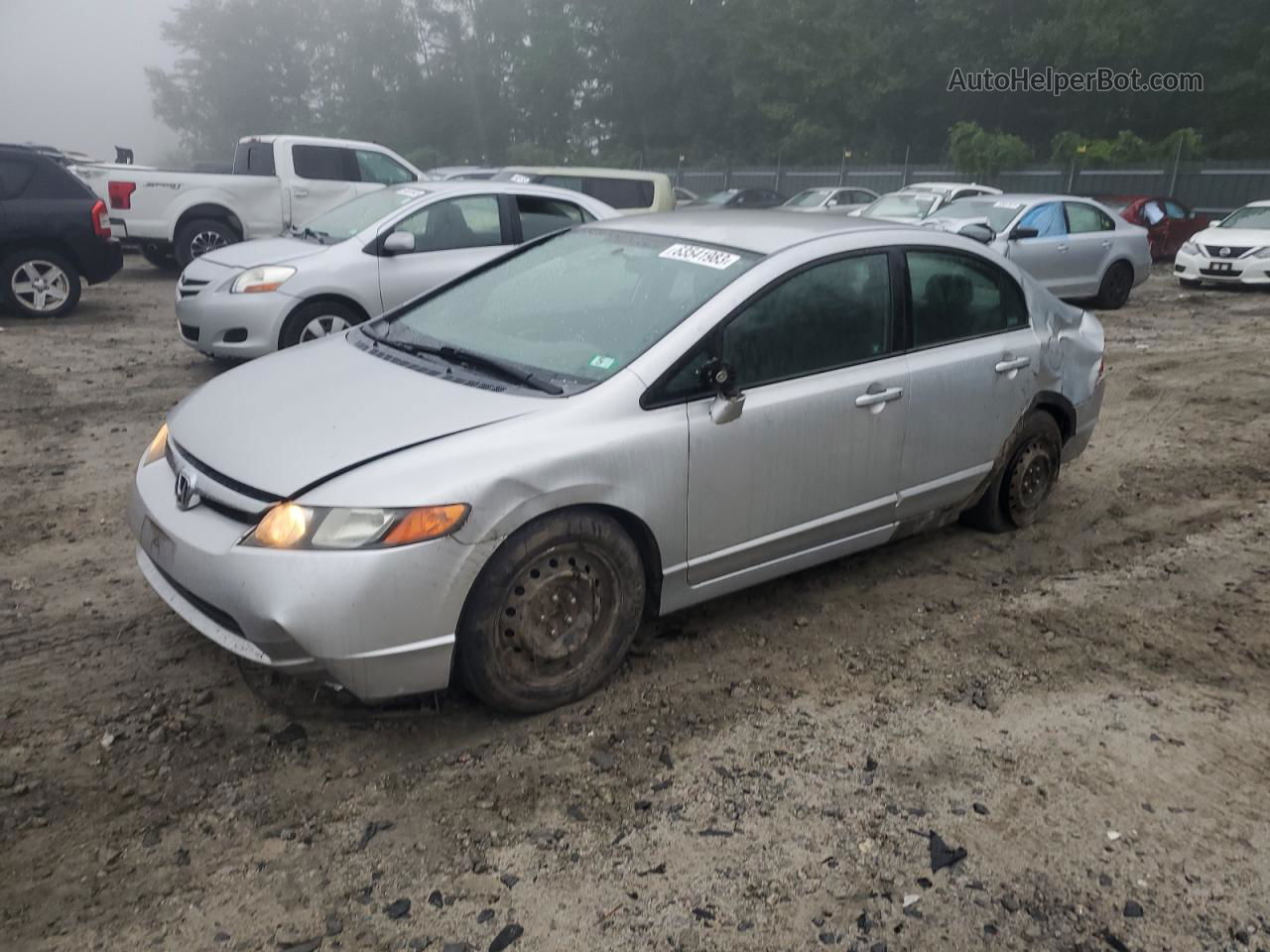 2006 Honda Civic Lx Silver vin: 2HGFA15556H524932