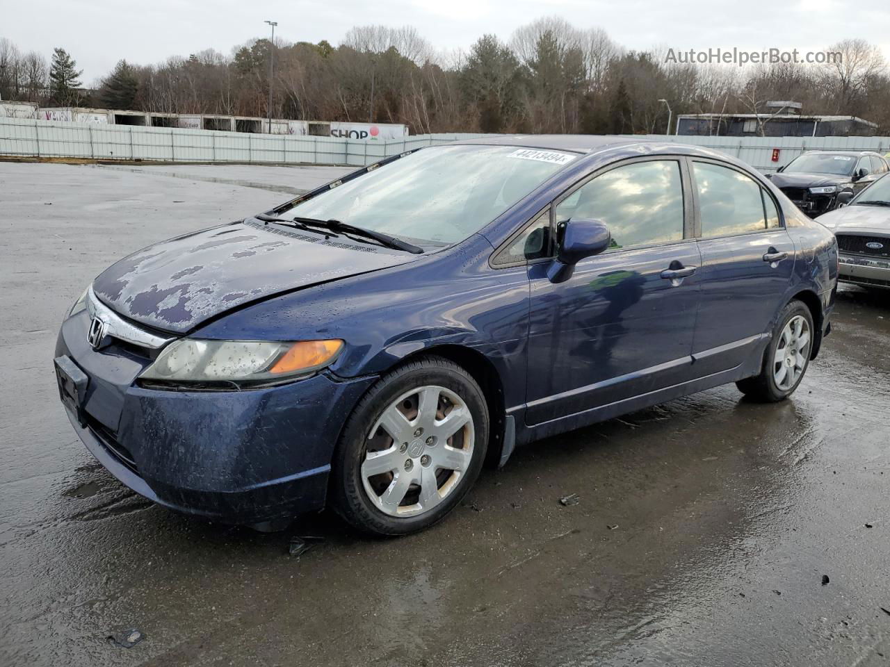 2008 Honda Civic Lx Blue vin: 2HGFA15568H520293