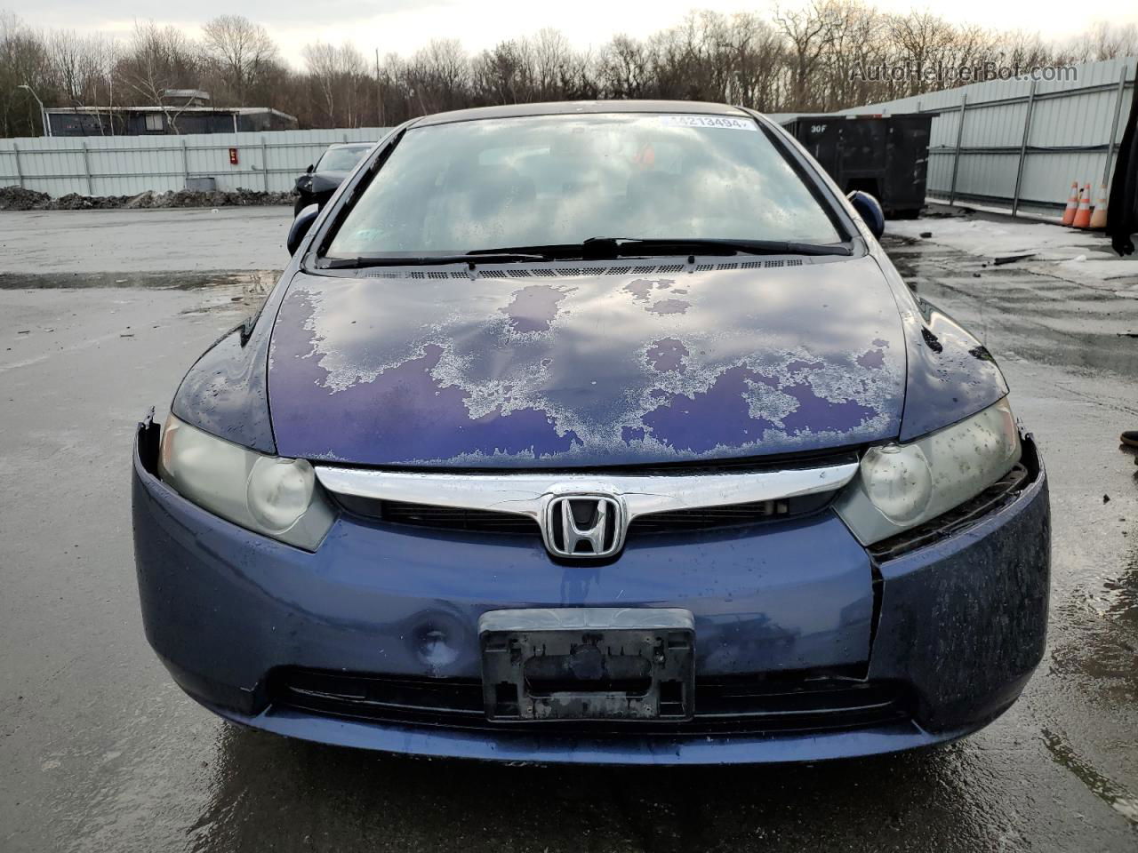 2008 Honda Civic Lx Blue vin: 2HGFA15568H520293