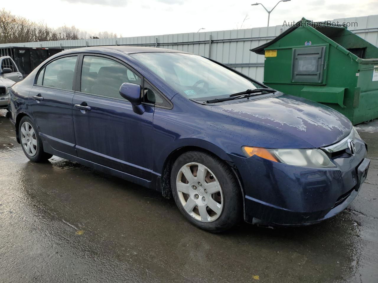 2008 Honda Civic Lx Blue vin: 2HGFA15568H520293