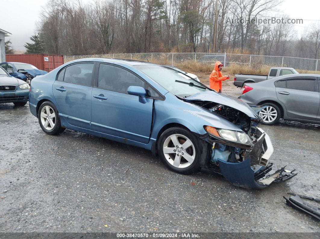 2008 Honda Civic Lx Blue vin: 2HGFA15588H023908