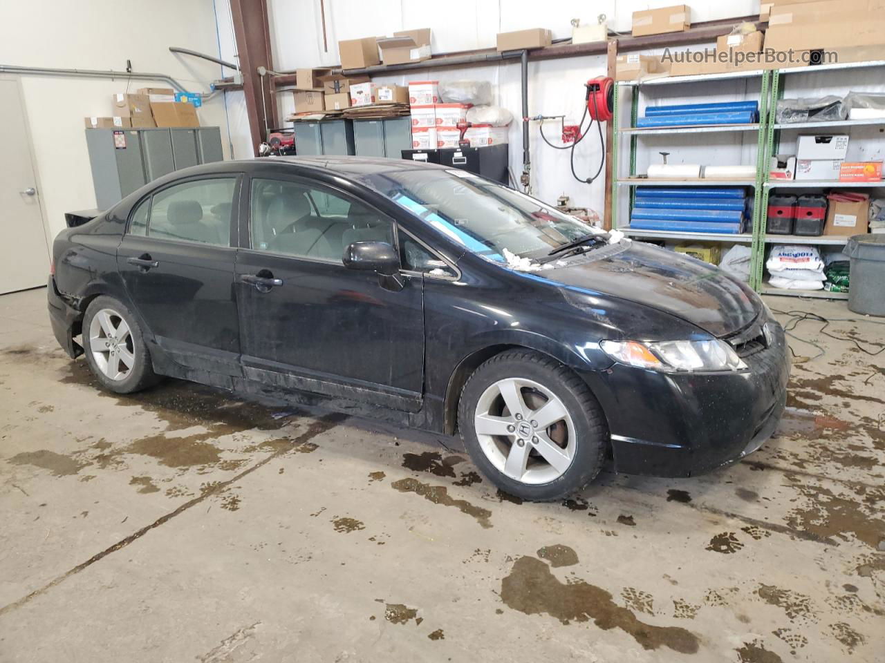 2008 Honda Civic Lx Black vin: 2HGFA15598H026705