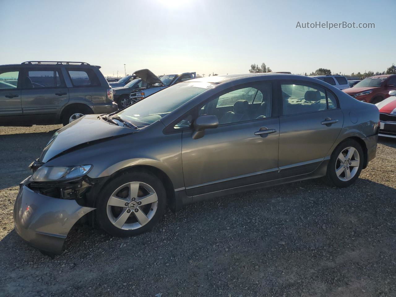 2008 Honda Civic Ex Gray vin: 2HGFA15898H507001