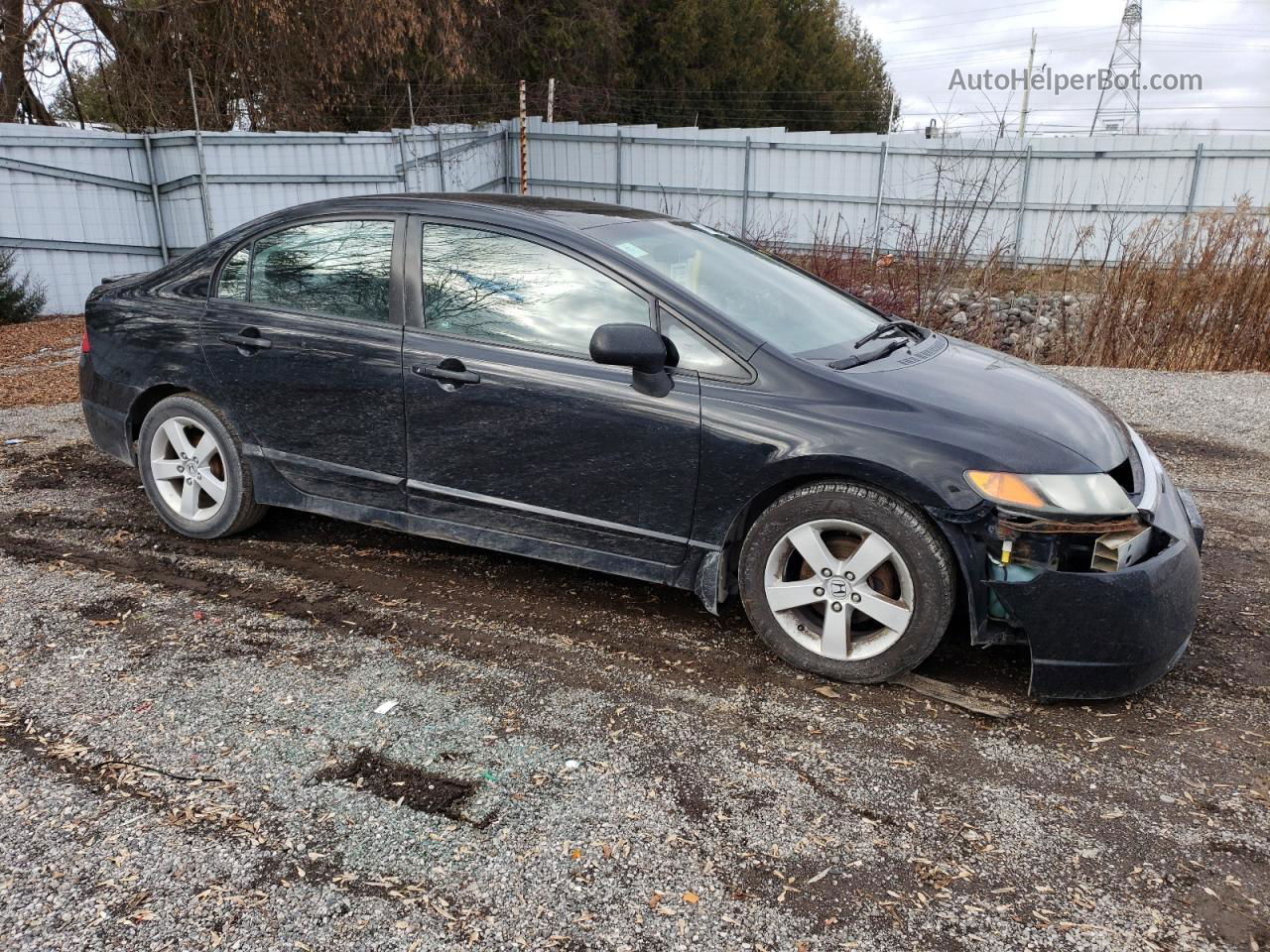 2008 Honda Civic Dx Black vin: 2HGFA162X8H112111