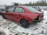 2006 Honda Civic Dx Vp Темно-бордовый vin: 2HGFA163X6H010068