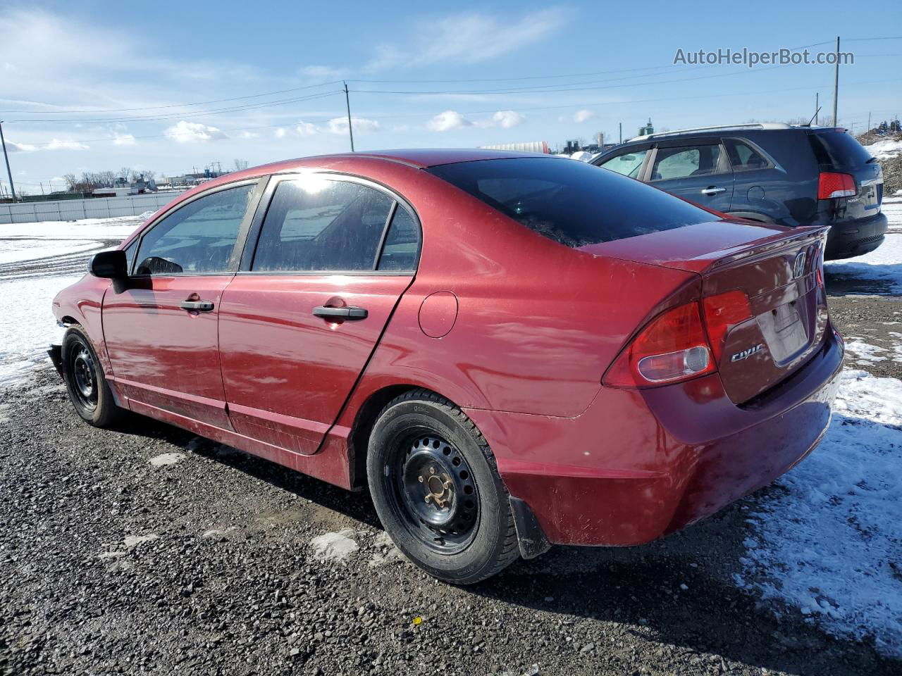 2008 Honda Civic Dx-g Red vin: 2HGFA16448H008411