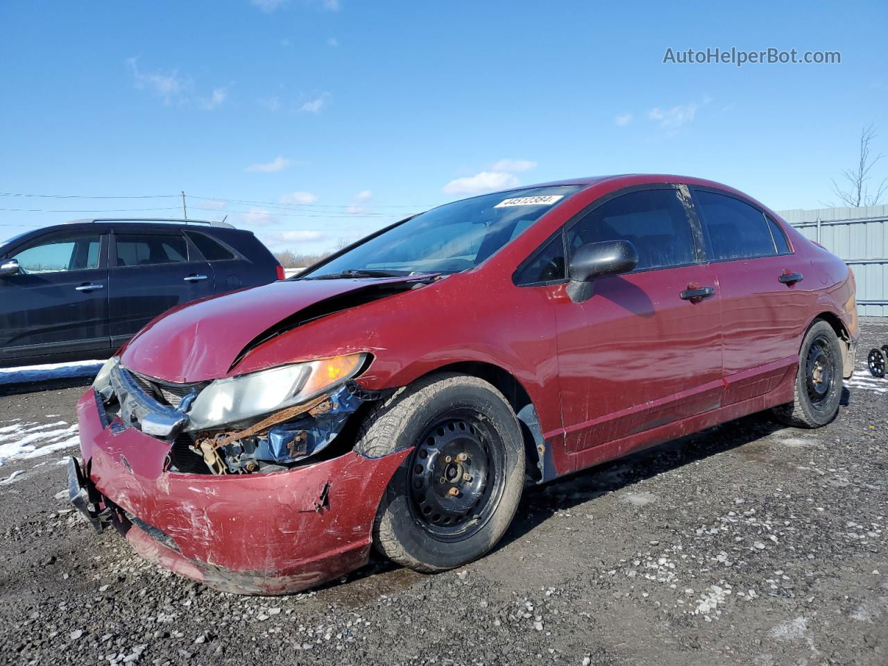 2008 Honda Civic Dx-g Красный vin: 2HGFA16448H008411