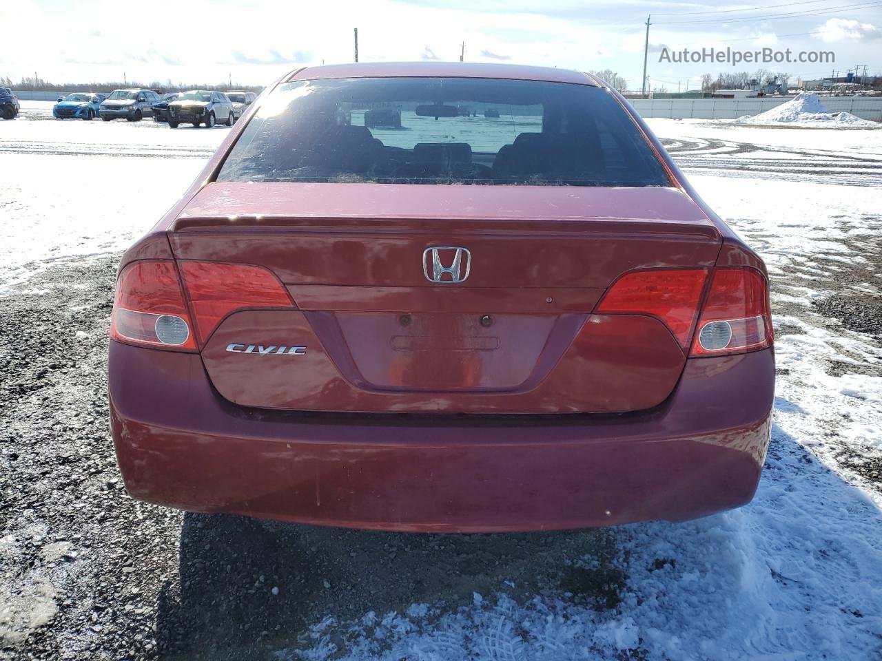 2008 Honda Civic Dx-g Red vin: 2HGFA16448H008411