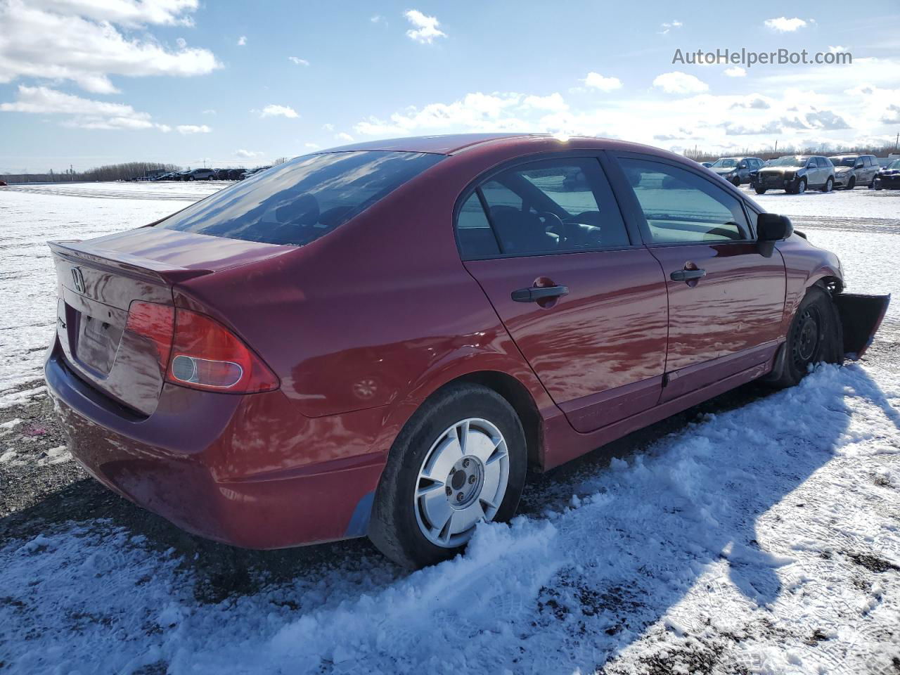 2008 Honda Civic Dx-g Red vin: 2HGFA16448H008411