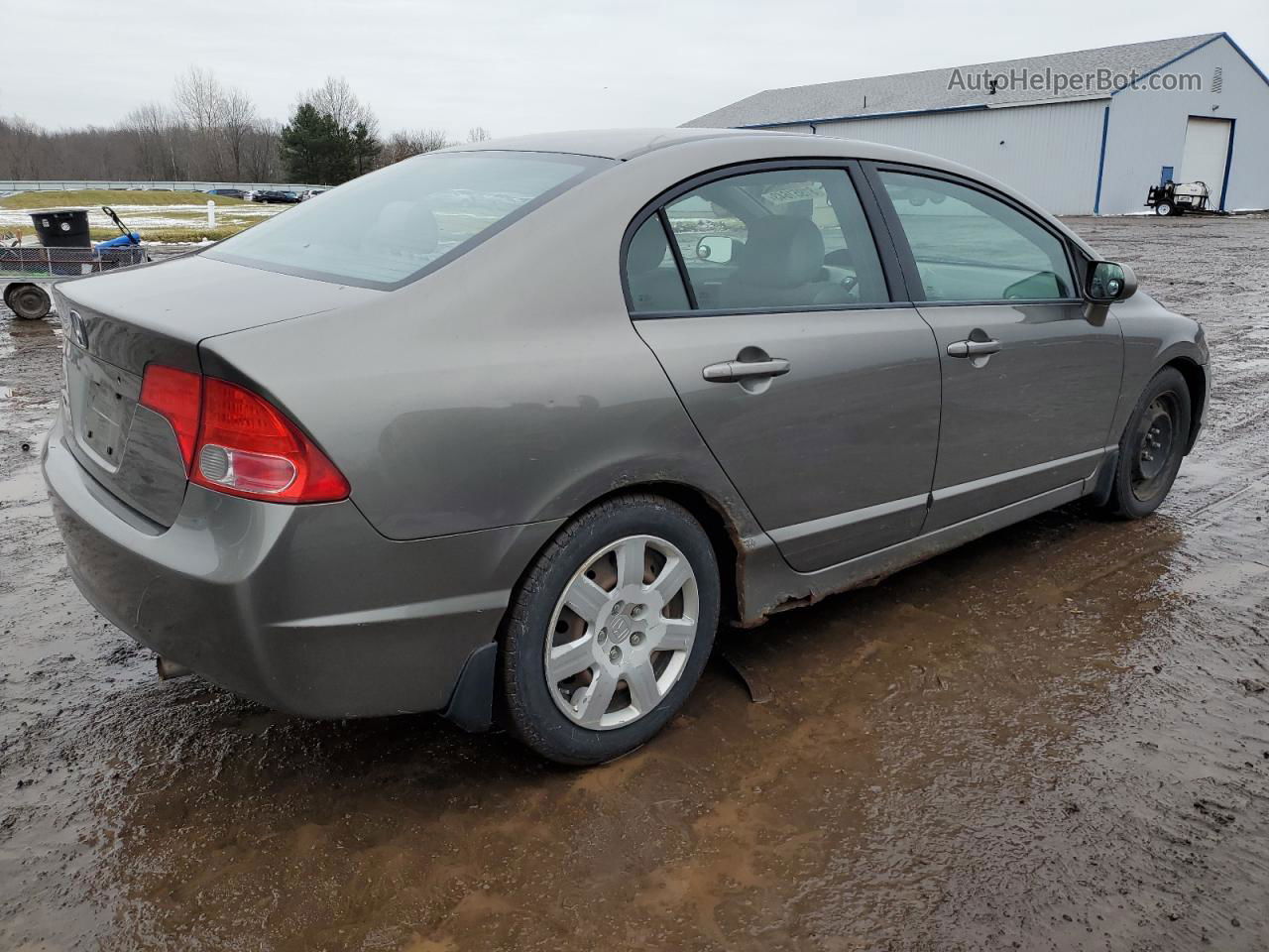 2008 Honda Civic Lx Коричневый vin: 2HGFA16508H314160