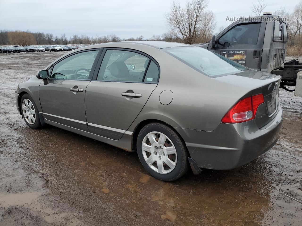 2008 Honda Civic Lx Brown vin: 2HGFA16508H314160