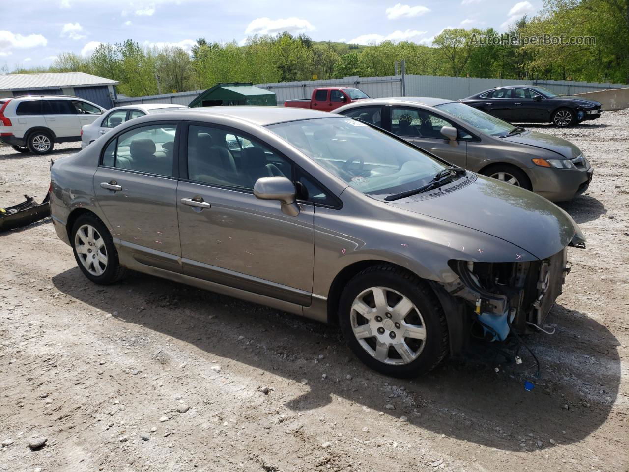 2008 Honda Civic Lx Gray vin: 2HGFA16508H319620