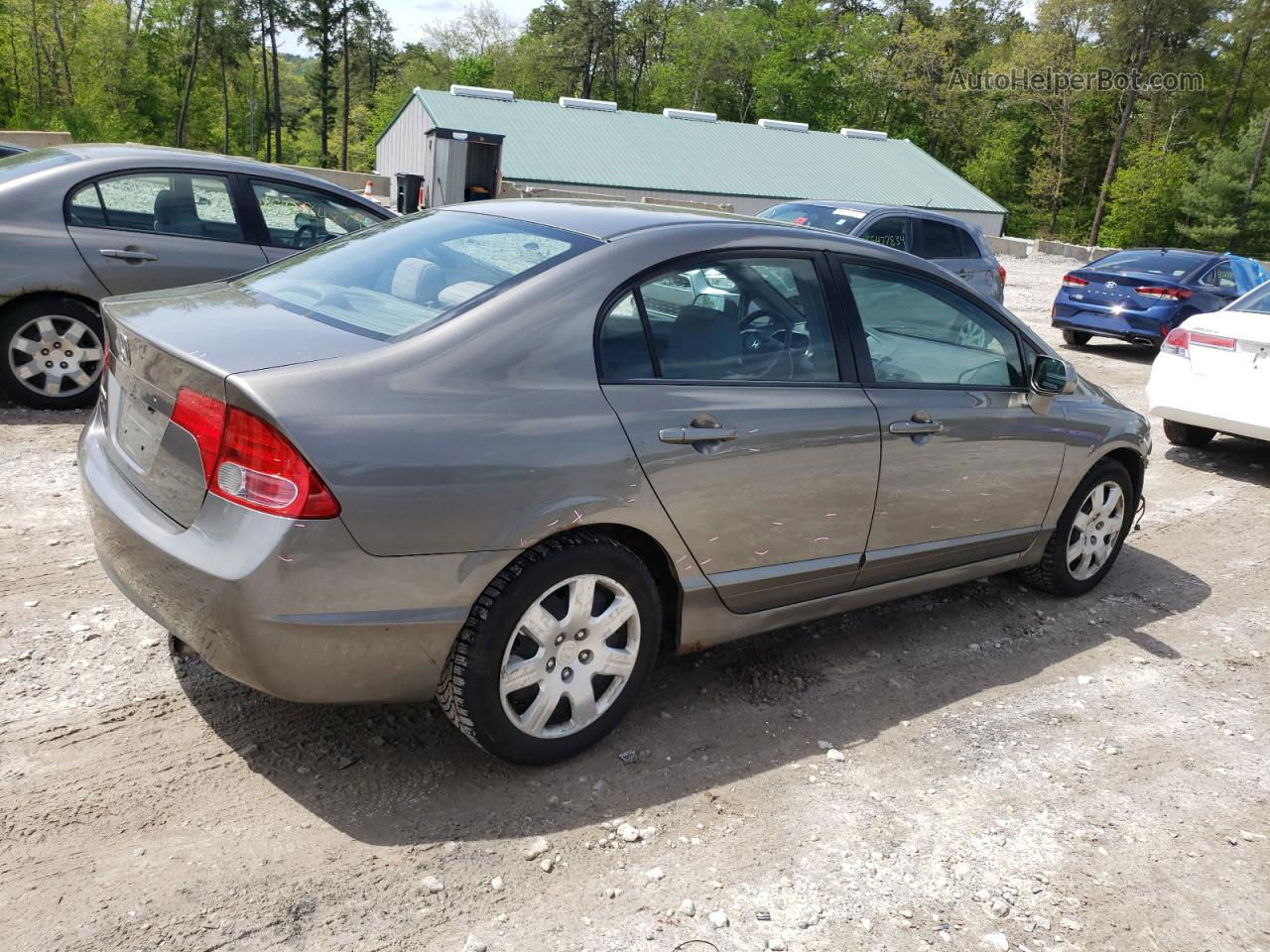 2008 Honda Civic Lx Gray vin: 2HGFA16508H319620