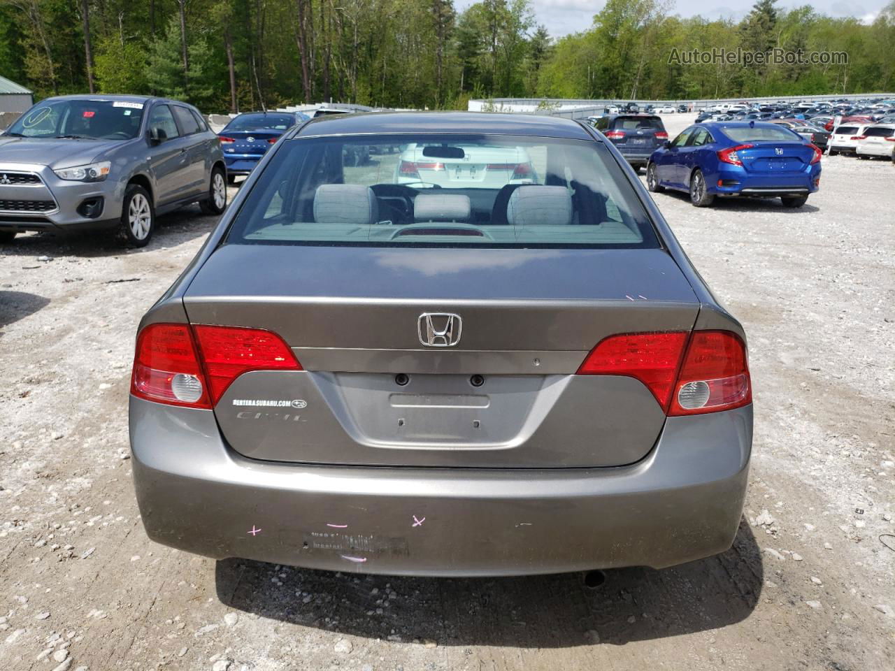 2008 Honda Civic Lx Gray vin: 2HGFA16508H319620