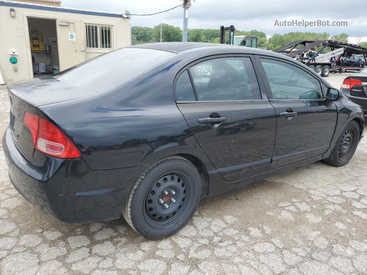 2008 Honda Civic Lx Black vin: 2HGFA16508H326695